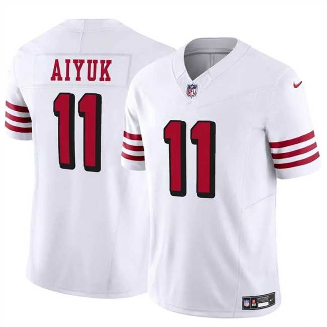 Men & Women & Youth San Francisco 49ers #11 Brandon Aiyuk White 2021 F.U.S.E. Vapor Limited Throwback Stitched Football Jersey->pittsburgh steelers->NFL Jersey